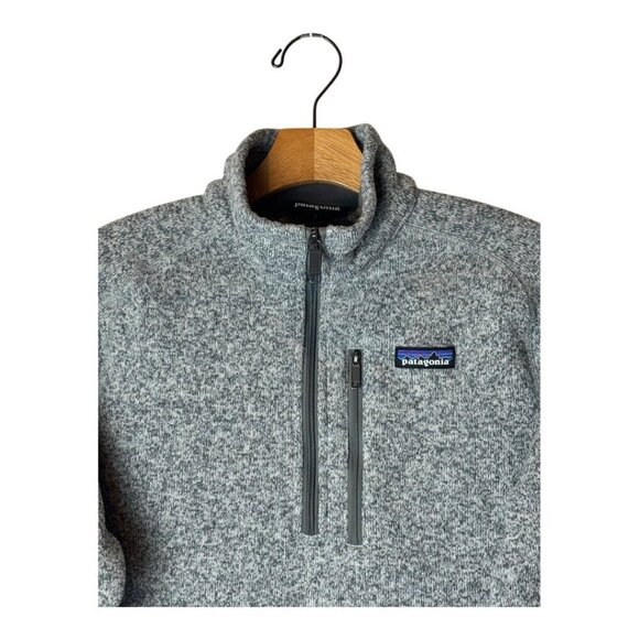 Patagonia Sweater‎ Women Small Gray Better Sweater Quarter Zip Pullover Gorpcore - Picture 4 of 9